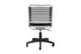 Oslo Black And Aluminum Low Back Bungee Desk Chair - Detail