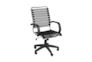 Oslo Black And Aluminum High Back Bungee Desk Chair - Detail