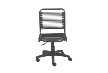 Uppsala Black And Graphite Low Back Bungee Desk Chair