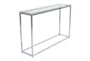 Shane Clear Glass 47" Console Table - Detail