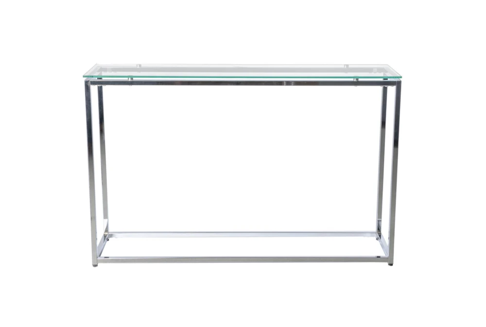 Shane Clear Glass 47" Console Table
