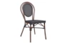 Whittaker Black And Brown Indoor/Outdoor Stacking Side Chair - Set Of 2 - Detail