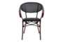 Rochelle Black And Brown Indoor/Outdoor Stacking Armchair  - Set Of 2 - Signature