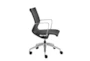 Lamkin Black Mesh Low Back Rolling Office Desk Chair - Detail