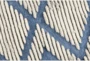 2'X3' Outdoor Rug- Blue Geometric Shag - Detail