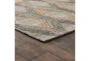 2'6"X8' Rug- Natural And Mineral Blue Exaggerated Geometric - Detail
