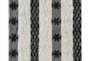 5'X8' Rug- Black And Ivory Shag With Braided Tassels - Material