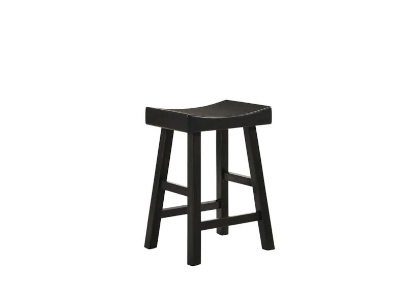 Bayfield Black 25 Inch Counter Stool - 360
