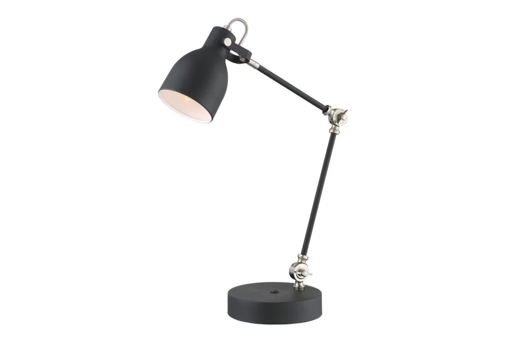 26.5 Inch Black Task Lamp With USB