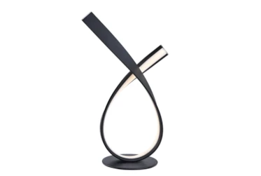 16.5 Inch Black Led Accent Table Lamp