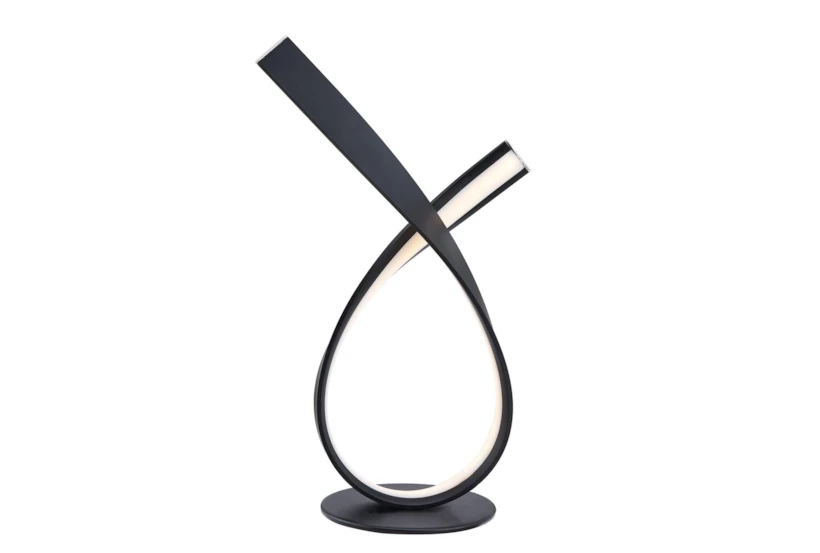 16.5 Inch Black Led Accent Table Lamp - 360