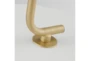 22 Inch Gold/White Table Lamp With USB - Detail