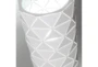 63 Inch White Metal Cut Shade Floor Lamp - Detail