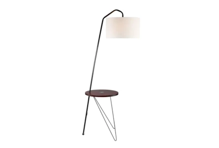 66 Inch Floor Lamp With Table And Wireless Charging Pad - Main