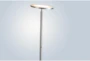 72 Inch Brushed Nickel Metal Adjustable Dimmable Led Torchiere Floor Lamp - Detail