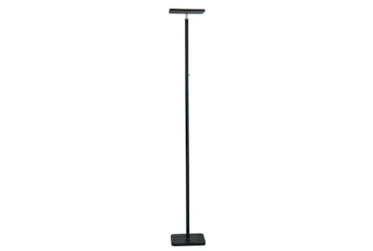 72 Inch Black Led Square Torch Floor Lamp