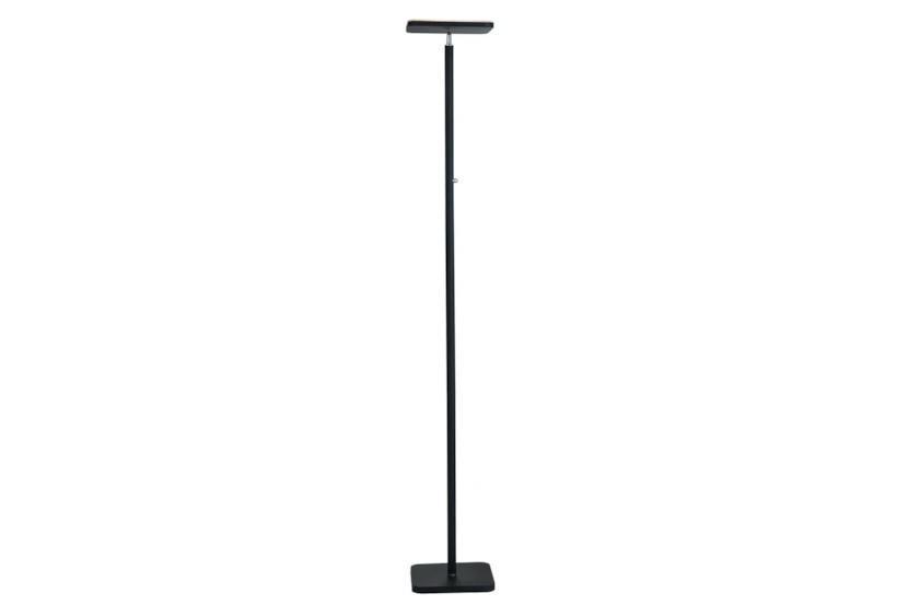 72 Inch Black Led Square Torch Floor Lamp - 360