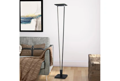70 5 Inch Black Led V Torch Floor Lamp, Led Torch Floor Lamp