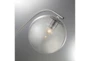 61 Inch Brushed Nickel/Smoke Glass Shade Novelty Floor Lamp - Detail
