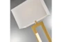 61 Inch Gold Floor Lamp With Led Night Light - Detail