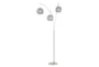 91 Inch 3-Lite Arc Lamp With Grey Shade - Signature