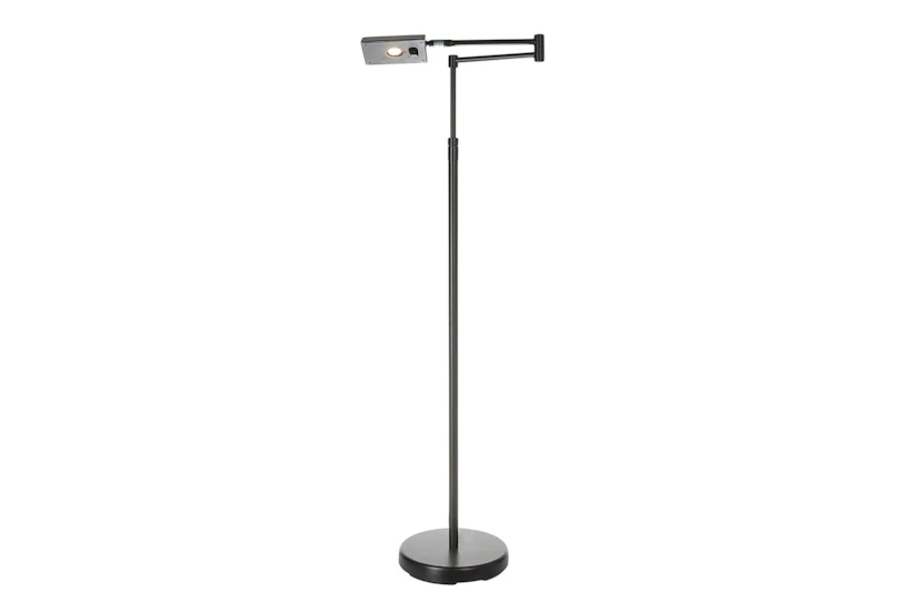55 Inch Grey Swing Arm Floor Lamp - 360