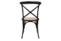 Landry Black And Natural Rattan Side Chair - Set Of 2 - Detail