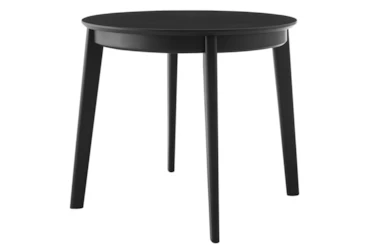 Weber Matte Black 36 Inch Round Dining Table