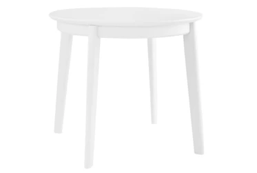 Weber Matte White 36 Inch Round Dining Table