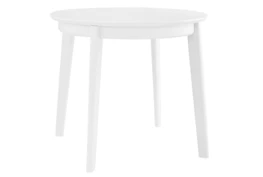 Weber Matte White 36 Inch Round Dining Table