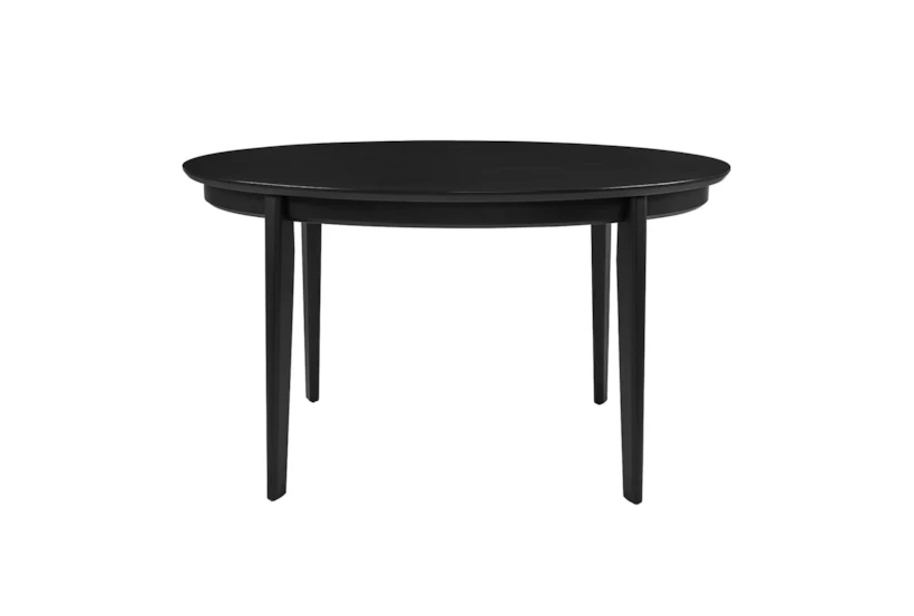 Weber Matte Black Oval Dining Table - 360