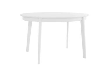 Weber Matte White Oval Dining Table
