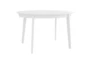 Weber Matte White 54" Oval Dining Table - Signature