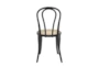 Wilson Matte Black And Natural Side Chair - Set Of 2 - Detail