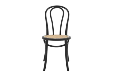 Wilson Matte Black And Natural Side Chair - Set Of 2