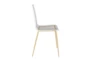Rhea Clear Acrylic Side Chair With Matte Brushed Gold Legs - Set Of 2 - Detail