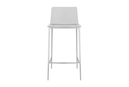 Counter Stool With Brushed Nickel Legs, Brushed Nickel Backless Bar Stools