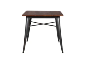 Weisman Antique Black And Walnut 32 Inch Square Dining Table