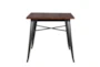 Weisman Antique Black And Walnut 32 Inch Square Dining Table - Signature