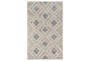 5'X8' Rug- Tribal Ivory And Natural With Border - Signature