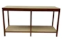 Butternut + Natural Woven Console Table - Front