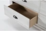 Cora 6-Drawer White Dresser - Detail