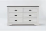 Cora 6-Drawer White Dresser - Signature