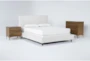 Dean Sand 3 Piece California King Upholstered Bedroom Set With Talbert Bachelors Chest + 2 Drawer Nightstand - Signature