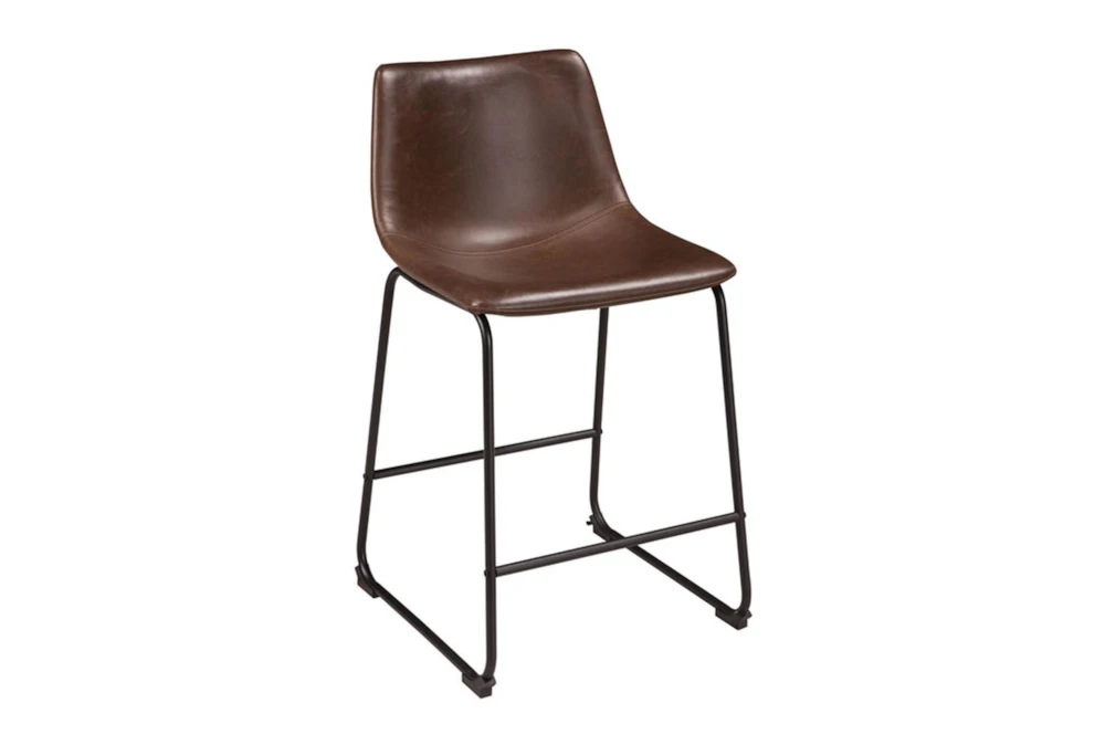 Edison Brown 24 Inch Counter Stool Set Of 2