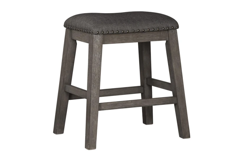 Cate Antique Gray Backless 24 Inch Counter Stool Set Of 2 - 360
