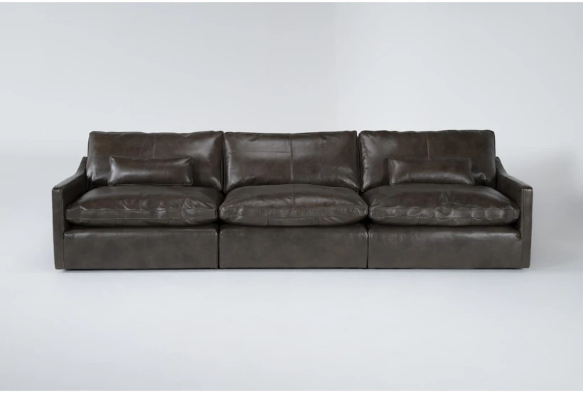 Marcello Leather 3 Piece 131" Sofa - 360