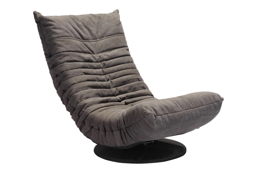 Gray Low Swivel Gaming Chair - 360