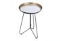 Gold & Black Accent Tray Table  - Detail