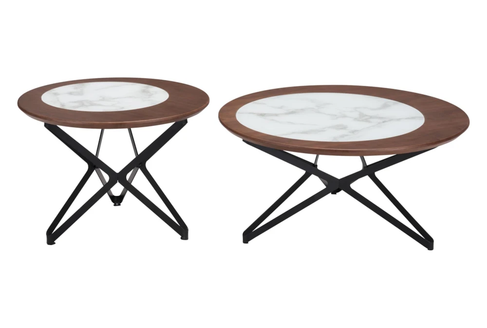 Lilo Small Round Coffee Table Set Of 2